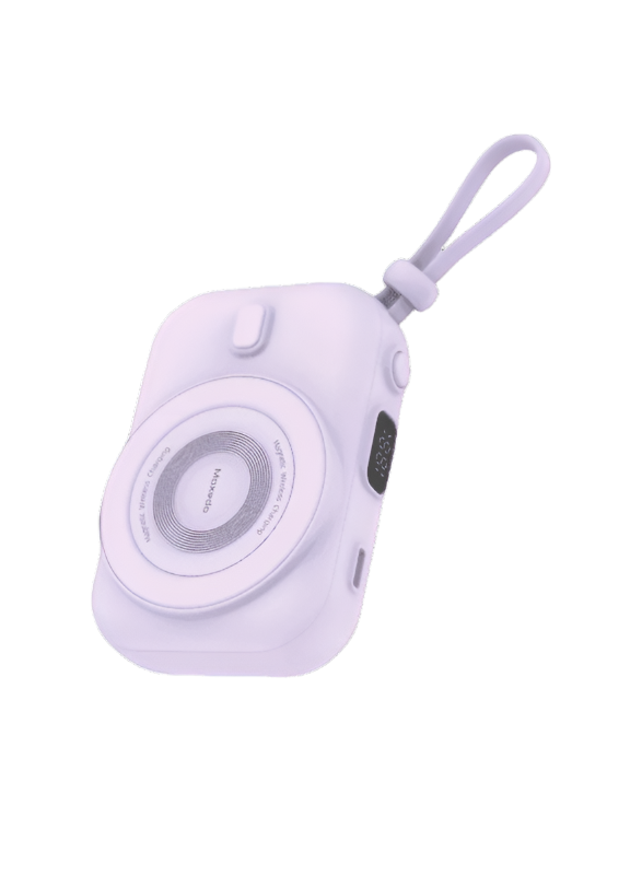 Moxedo Snap-On Wireless Charging Power Bank 8000mAh in purple, perfect for fast charging and portable use in Doha, Qatar. Buy online with delivery. Moxedo Snap-On Wireless Charging Power Bank 8000mAh in purple, perfect for fast charging and portable use in Doha, Qatar. Buy online with delivery.